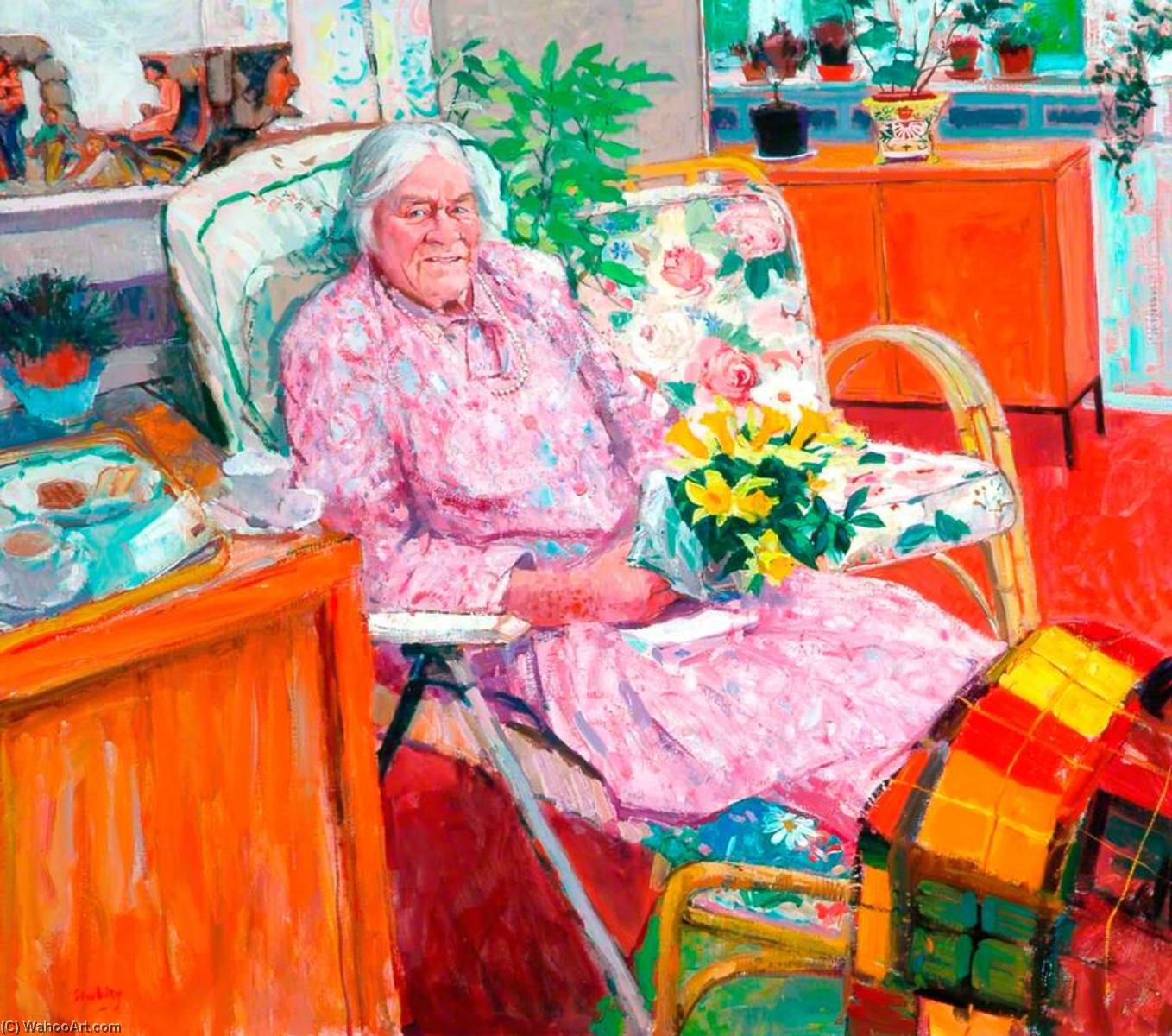 WikiOO.org - Encyclopedia of Fine Arts - Lukisan, Artwork Trevor Stubley - Miss Violet Bagshaw