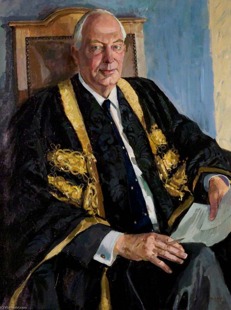 Wikioo.org - The Encyclopedia of Fine Arts - Painting, Artwork by Trevor Stubley - Basil Charles Leicester Weedon (1923–2003), CBE, DSc, PhD, DTech, LLD, ARCS, DIC, CChem, FRSC, FRS, Vice Chancellor (1975–1988)