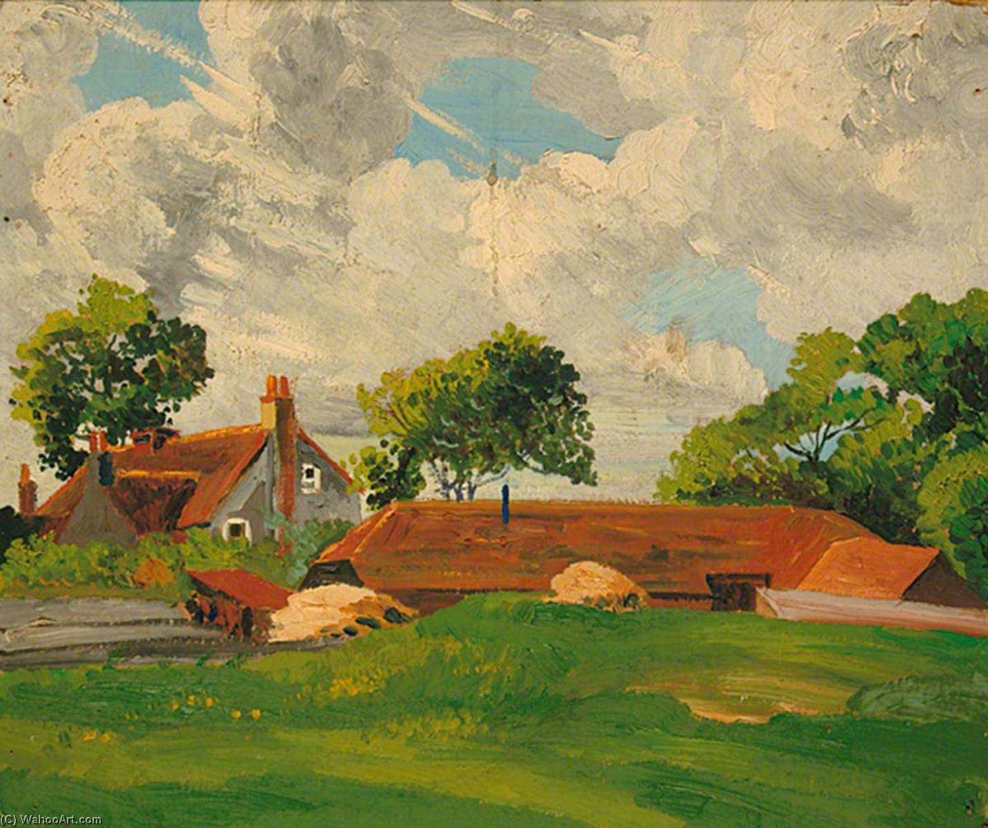 Wikioo.org - The Encyclopedia of Fine Arts - Painting, Artwork by Eric Trayler Cook - Eight Acres, Ancton, West Sussex
