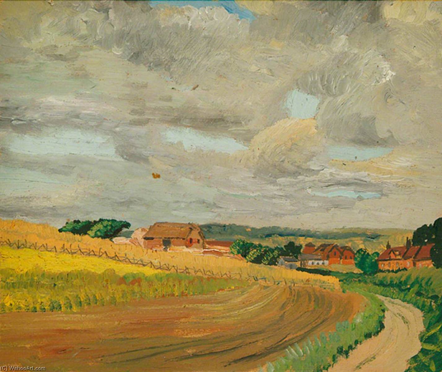 Wikioo.org - The Encyclopedia of Fine Arts - Painting, Artwork by Eric Trayler Cook - Hangleton, near Brighton, East Sussex