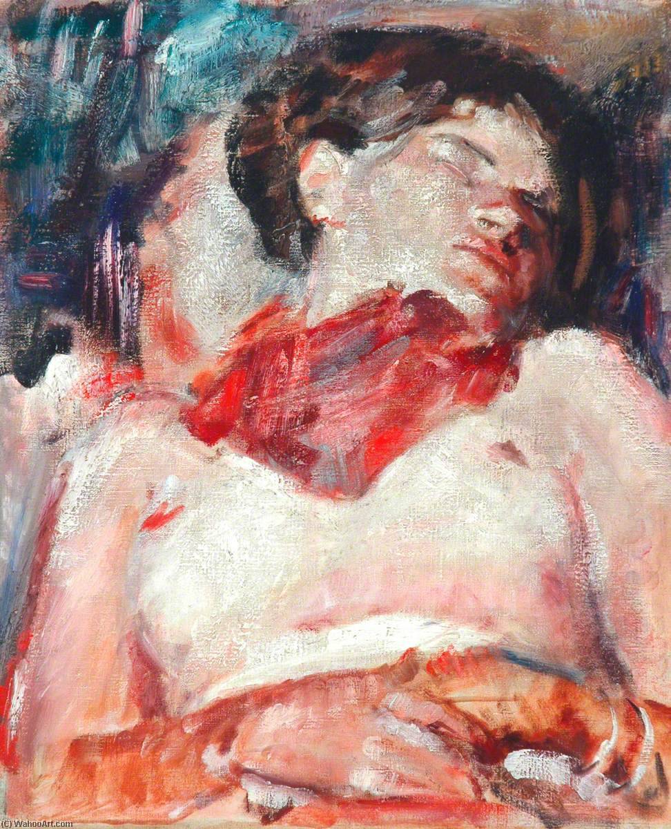 Wikioo.org - The Encyclopedia of Fine Arts - Painting, Artwork by Geoffrey Arthur Tibble - Woman Asleep