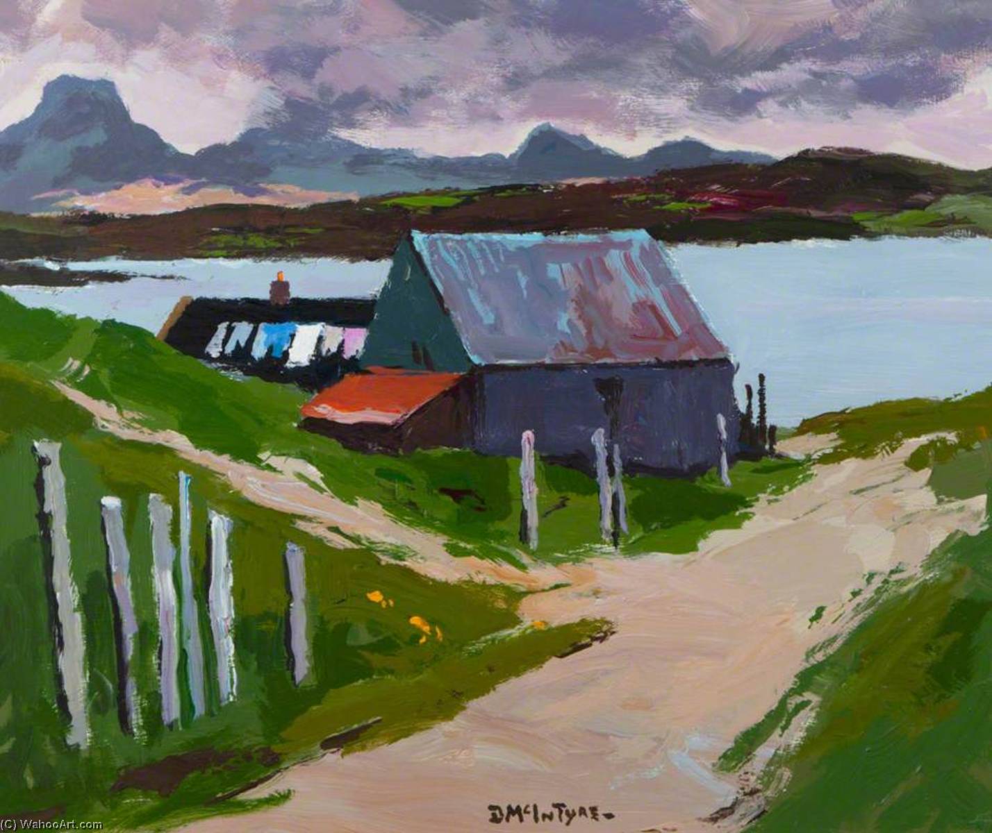 Wikioo.org - The Encyclopedia of Fine Arts - Painting, Artwork by Donald Mcintyre - Washing, Gairloch