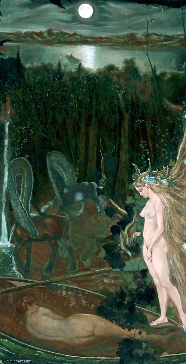 Wikioo.org - The Encyclopedia of Fine Arts - Painting, Artwork by George Wallace Jardine - The King of Elfland's Daughter