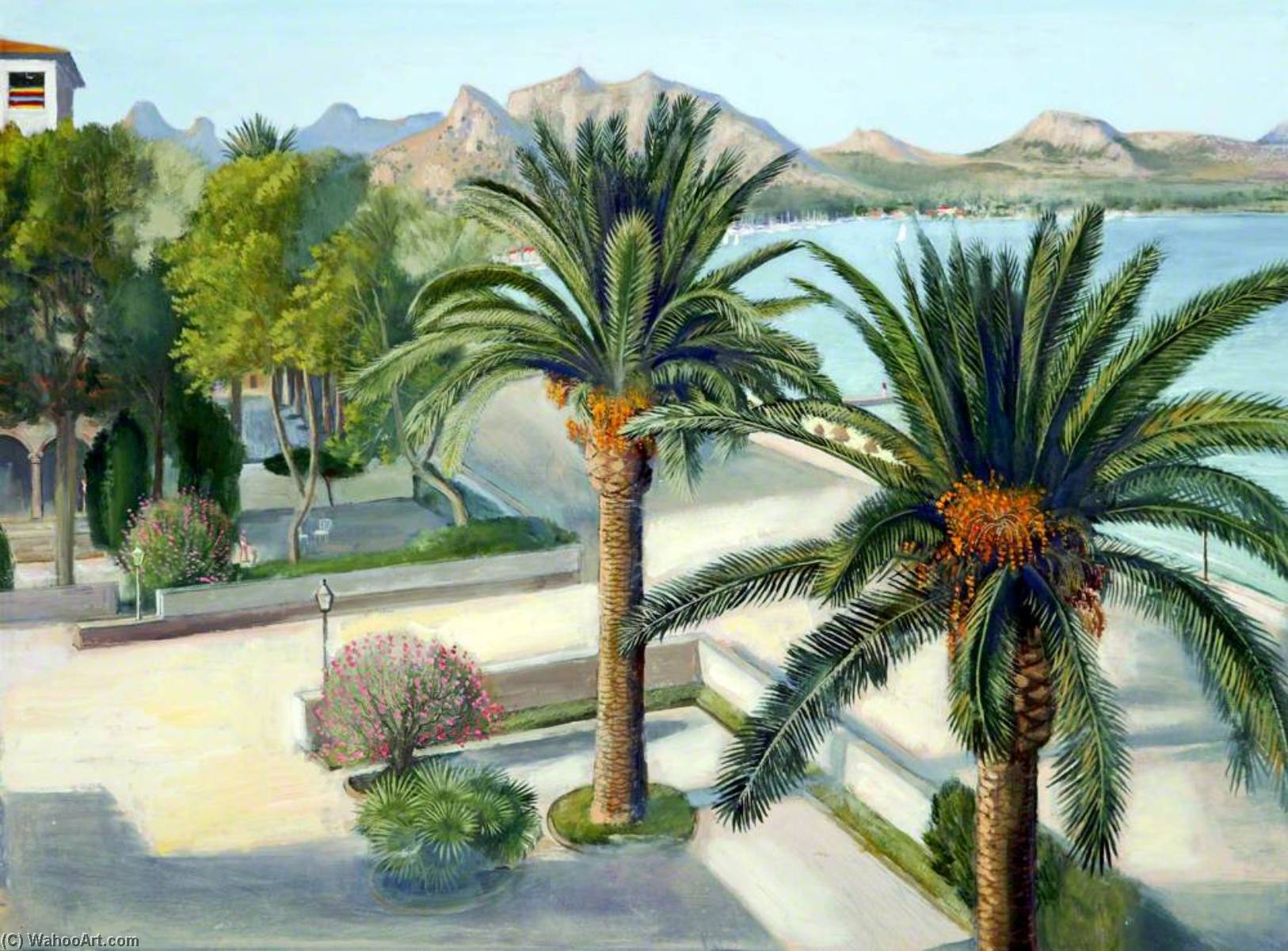 Wikioo.org - The Encyclopedia of Fine Arts - Painting, Artwork by George Wallace Jardine - Majorcan Landscape, Spain