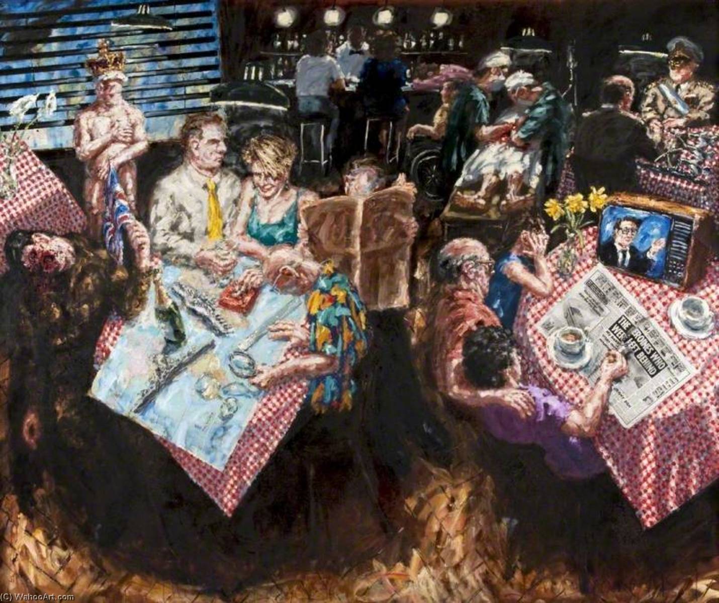 Wikioo.org - The Encyclopedia of Fine Arts - Painting, Artwork by John Keane - The Old Lie Café