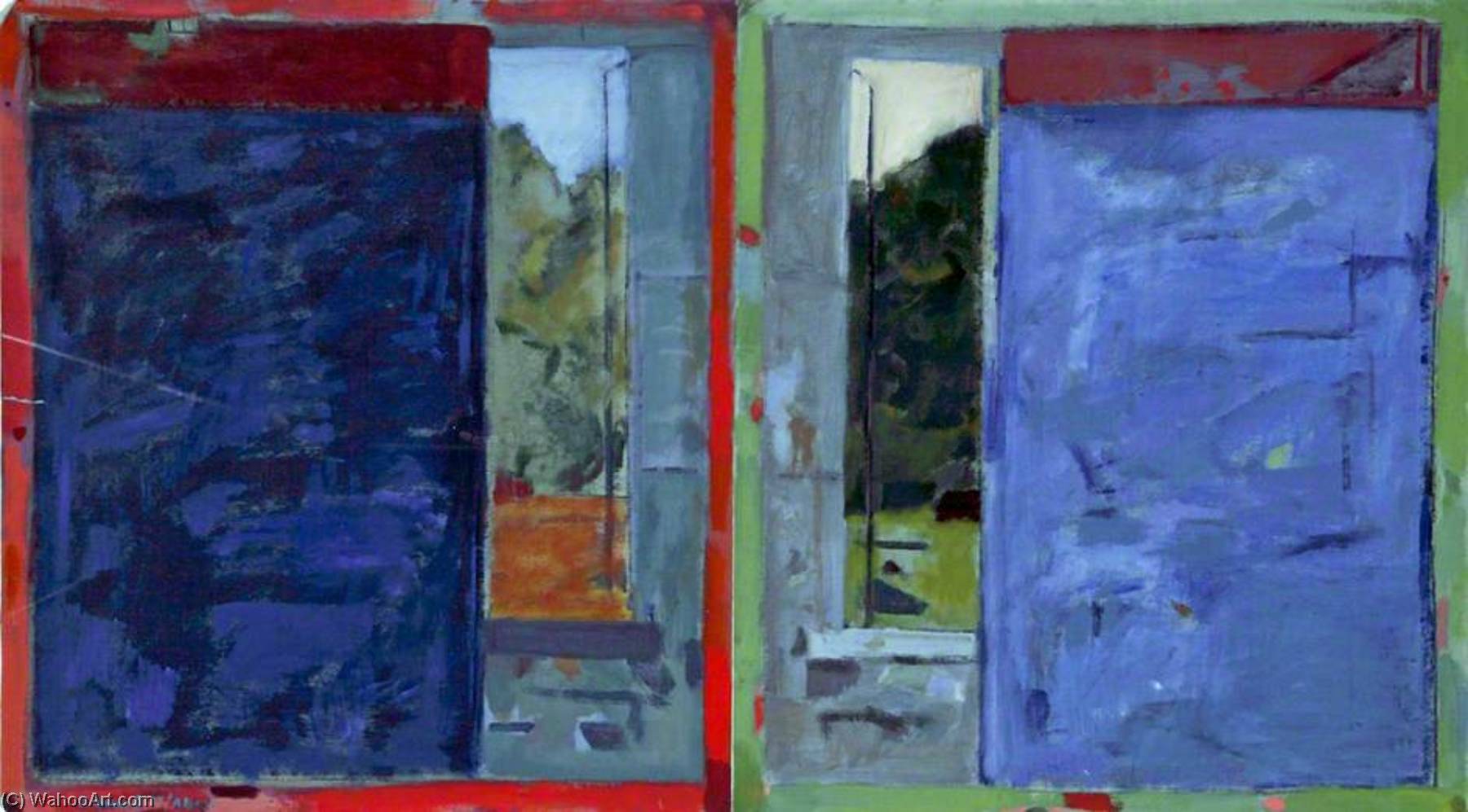 Wikioo.org - The Encyclopedia of Fine Arts - Painting, Artwork by Clement Mcaleer - Mirror Diptych II