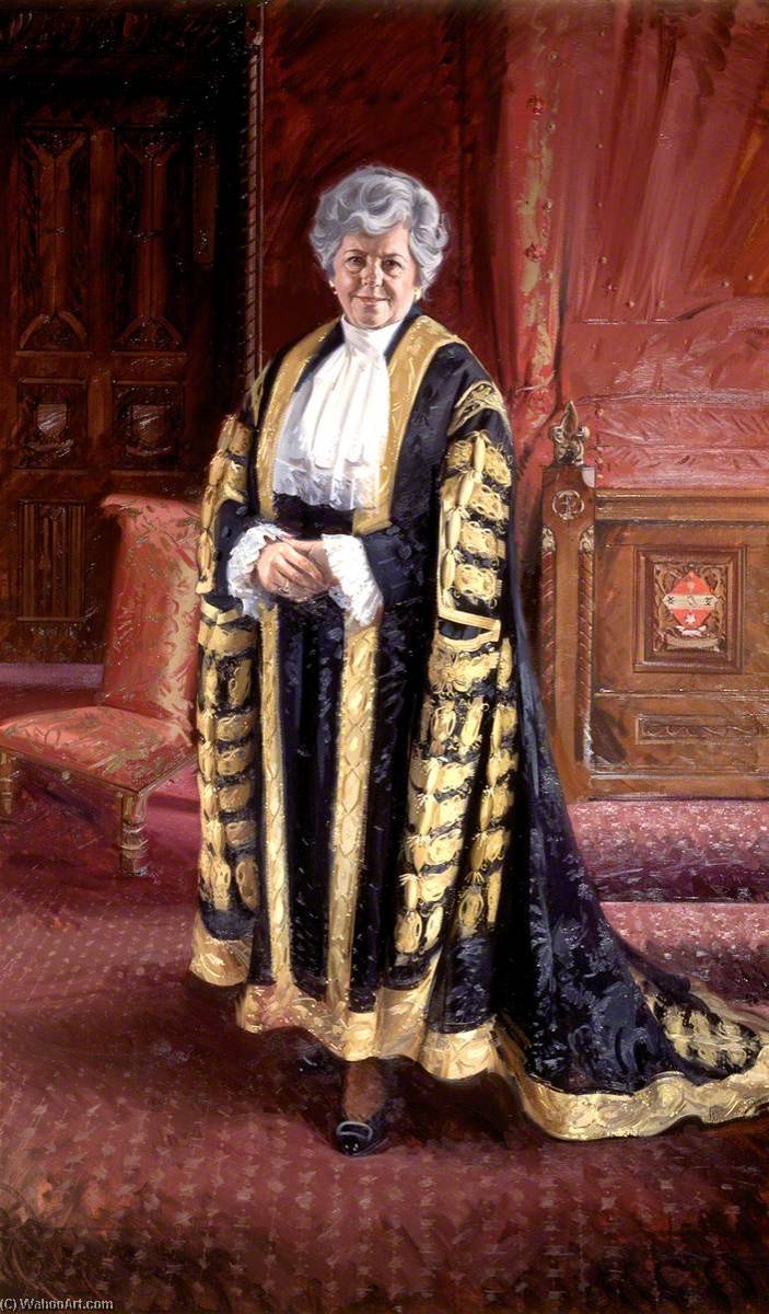 Wikioo.org - The Encyclopedia of Fine Arts - Painting, Artwork by Andrew Festing - The Right Honourable Betty Boothroyd, Speaker