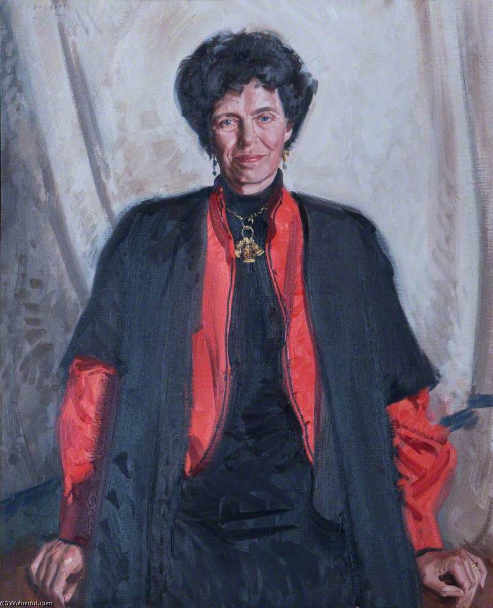 Wikioo.org - The Encyclopedia of Fine Arts - Painting, Artwork by Andrew Festing - Juliet Campbell, Mistress of Girton College (1992–1998)