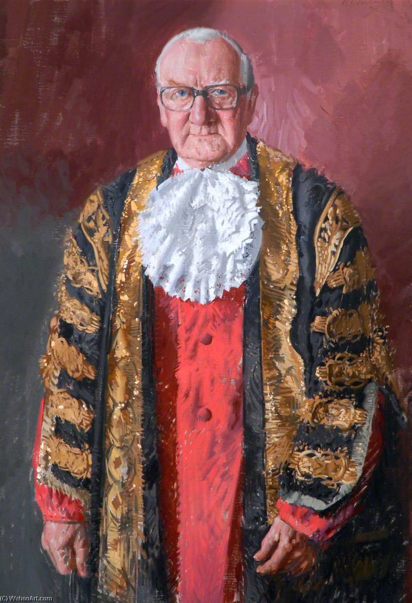Wikioo.org - The Encyclopedia of Fine Arts - Painting, Artwork by Andrew Festing - Hugh Algernon Percy (1914–1988), KG, GCVO, PC, JD, FRS, Chancellor of the University of Newcastle upon Tyne (1963–1988), 10th Duke of Northumberland