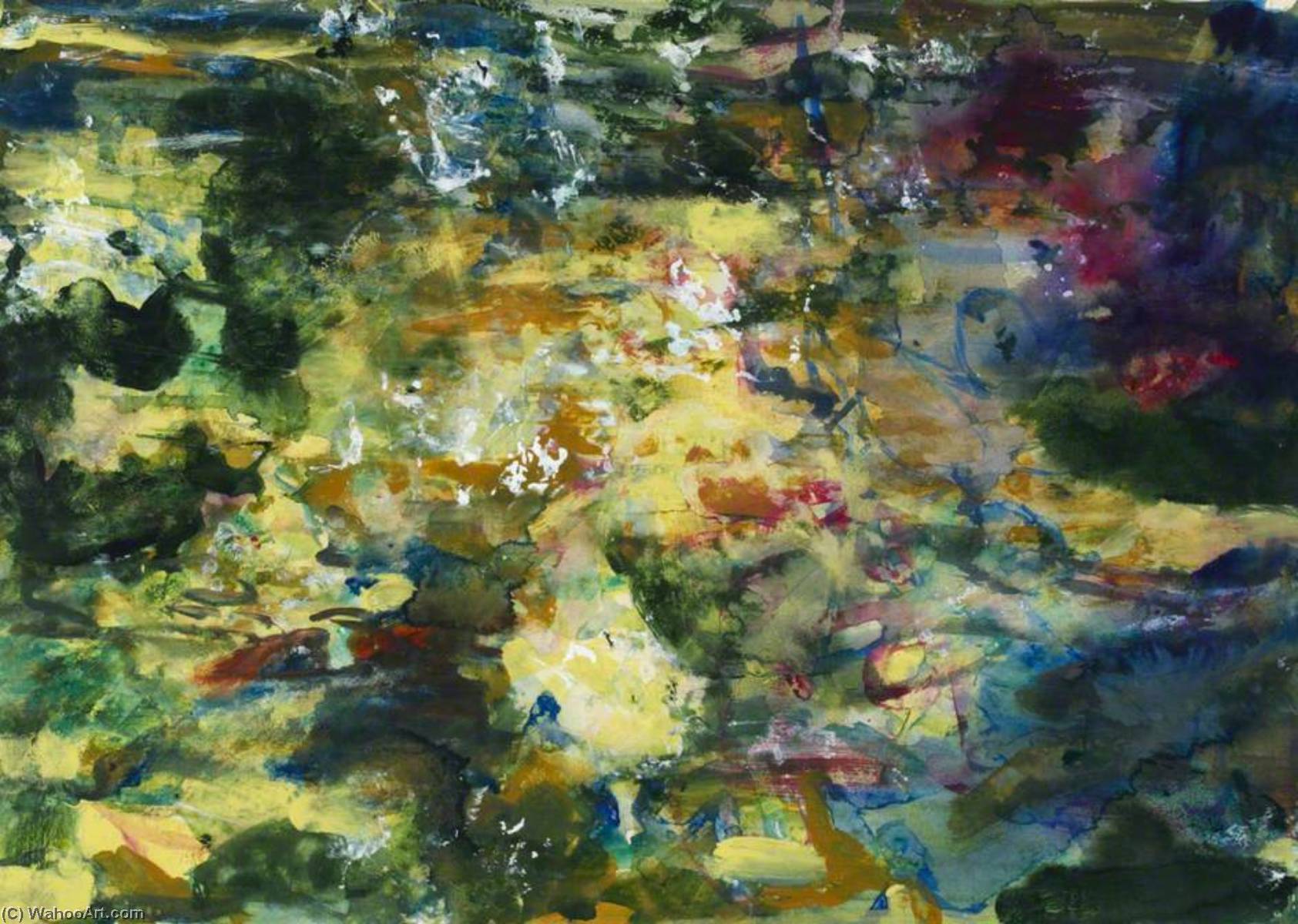 Wikioo.org - The Encyclopedia of Fine Arts - Painting, Artwork by Melvyn Chantrey - Study for 'Crystal Pool'