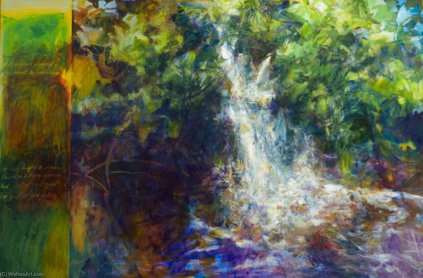 Wikioo.org - Bách khoa toàn thư về mỹ thuật - Vẽ tranh, Tác phẩm nghệ thuật Melvyn Chantrey - Waterfalls (panel 6 of 12)