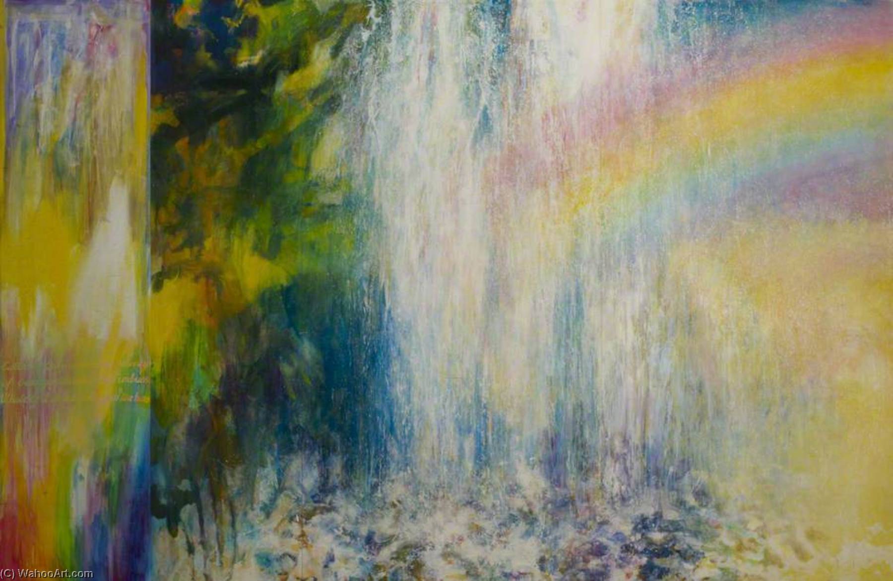 Wikioo.org - The Encyclopedia of Fine Arts - Painting, Artwork by Melvyn Chantrey - Waterfalls (panel 2 of 12)