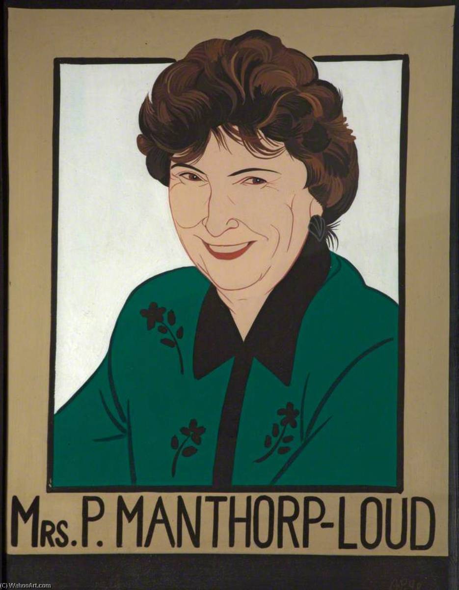 Wikioo.org - The Encyclopedia of Fine Arts - Painting, Artwork by Anthony Wilson Piper - Mrs P. Manthorp Loud (b.1929)