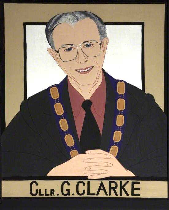Wikioo.org - The Encyclopedia of Fine Arts - Painting, Artwork by Anthony Wilson Piper - Councillor G. Clarke (b.1937)