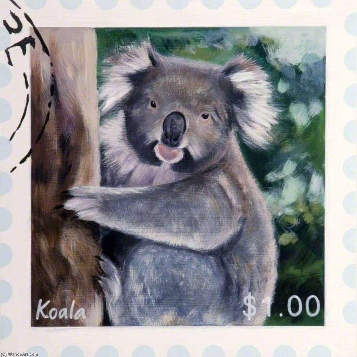 WikiOO.org - Enciclopedia of Fine Arts - Pictura, lucrări de artă Antonia Phillips - 'Dreams of Australia' Series, Koala
