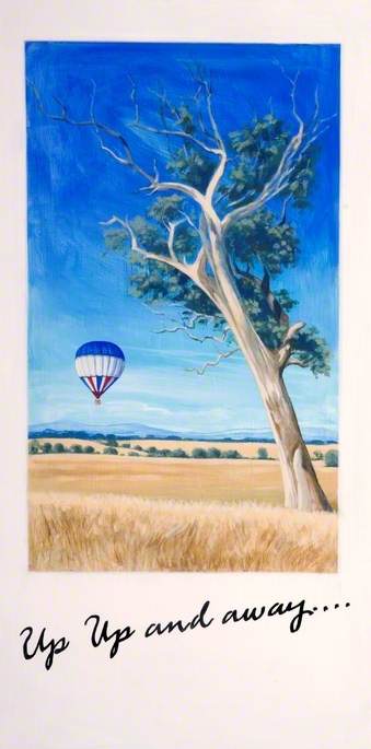 Wikioo.org - The Encyclopedia of Fine Arts - Painting, Artwork by Antonia Phillips - 'Dreams of Australia' Series, Up, Up and Away