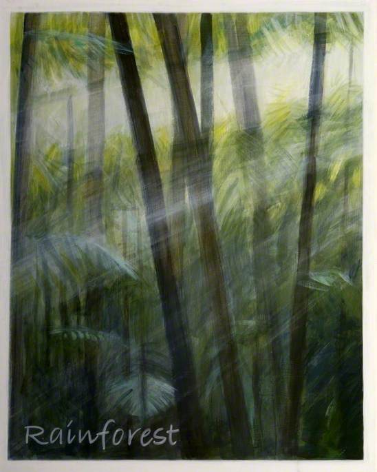 Wikioo.org – L'Enciclopedia delle Belle Arti - Pittura, Opere di Antonia Phillips - 'Dreams di Australia' Serie , Foresta pluviale