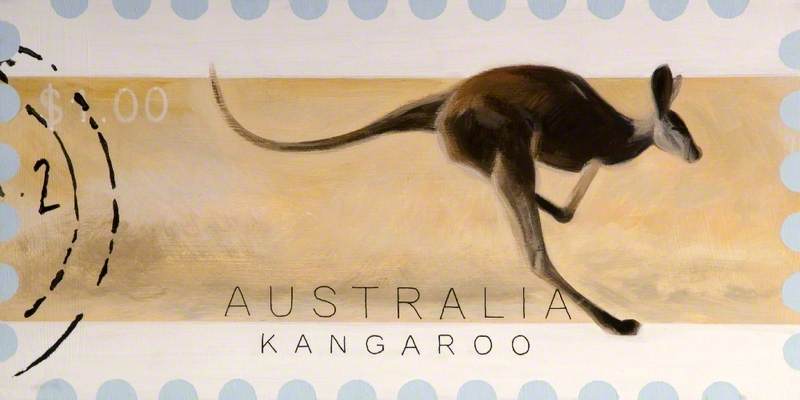 WikiOO.org - Encyclopedia of Fine Arts - Maalaus, taideteos Antonia Phillips - 'Dreams of Australia' Series, Kangaroo