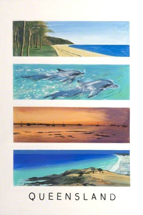 Wikioo.org - The Encyclopedia of Fine Arts - Painting, Artwork by Antonia Phillips - 'Dreams of Australia' Series, Queensland