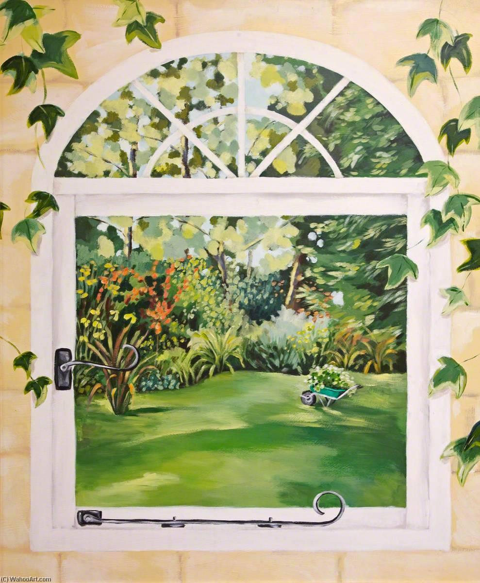 WikiOO.org - אנציקלופדיה לאמנויות יפות - ציור, יצירות אמנות Alexandra Jane Davies - Window View (triptych, right wing)