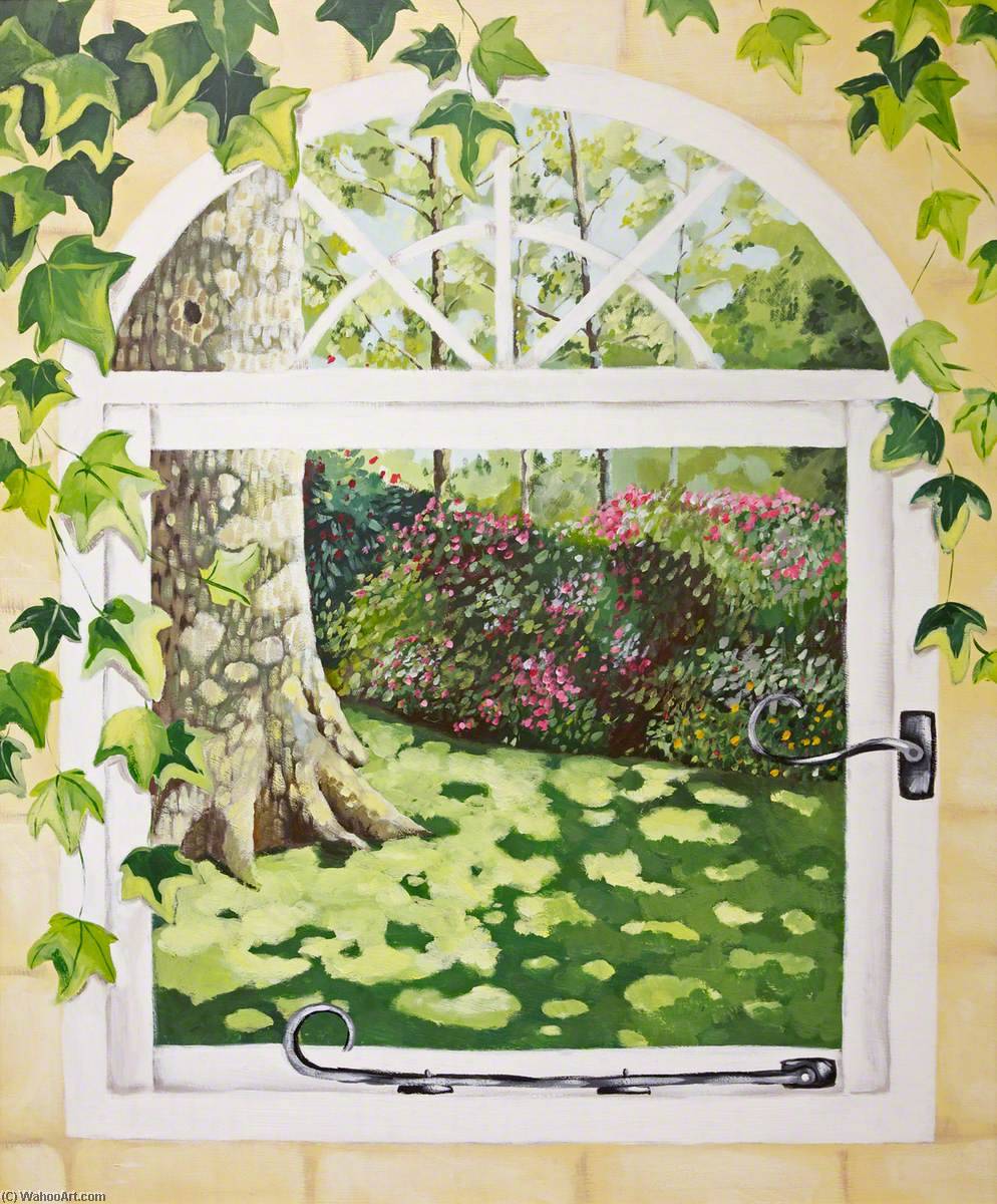 WikiOO.org - אנציקלופדיה לאמנויות יפות - ציור, יצירות אמנות Alexandra Jane Davies - Window View (triptych, left wing)
