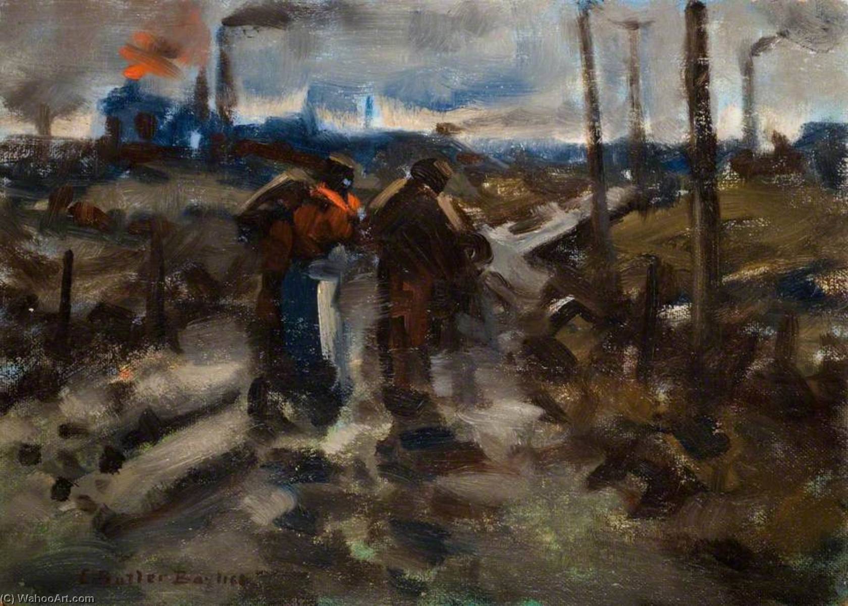 Wikioo.org - The Encyclopedia of Fine Arts - Painting, Artwork by Edwin Butler Bayliss - Black Country Scene