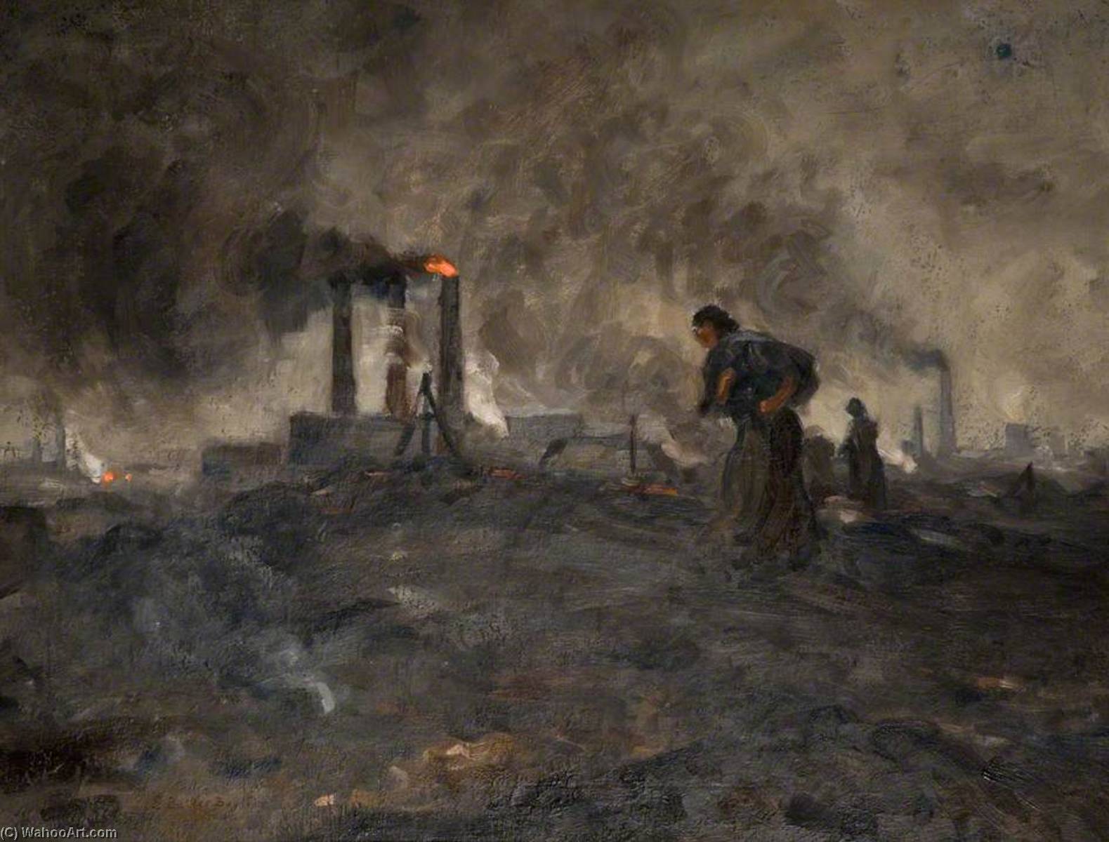 Wikioo.org - The Encyclopedia of Fine Arts - Painting, Artwork by Edwin Butler Bayliss - In the Black Country