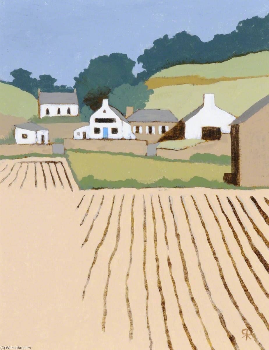 Wikioo.org - The Encyclopedia of Fine Arts - Painting, Artwork by Rosamund Ross - Ploughed Field, L'Etacq