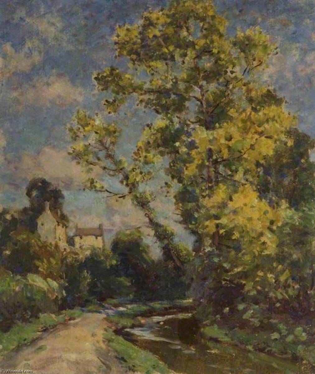 Wikioo.org - The Encyclopedia of Fine Arts - Painting, Artwork by Gertrude Crompton - Autumn in the Cotswolds