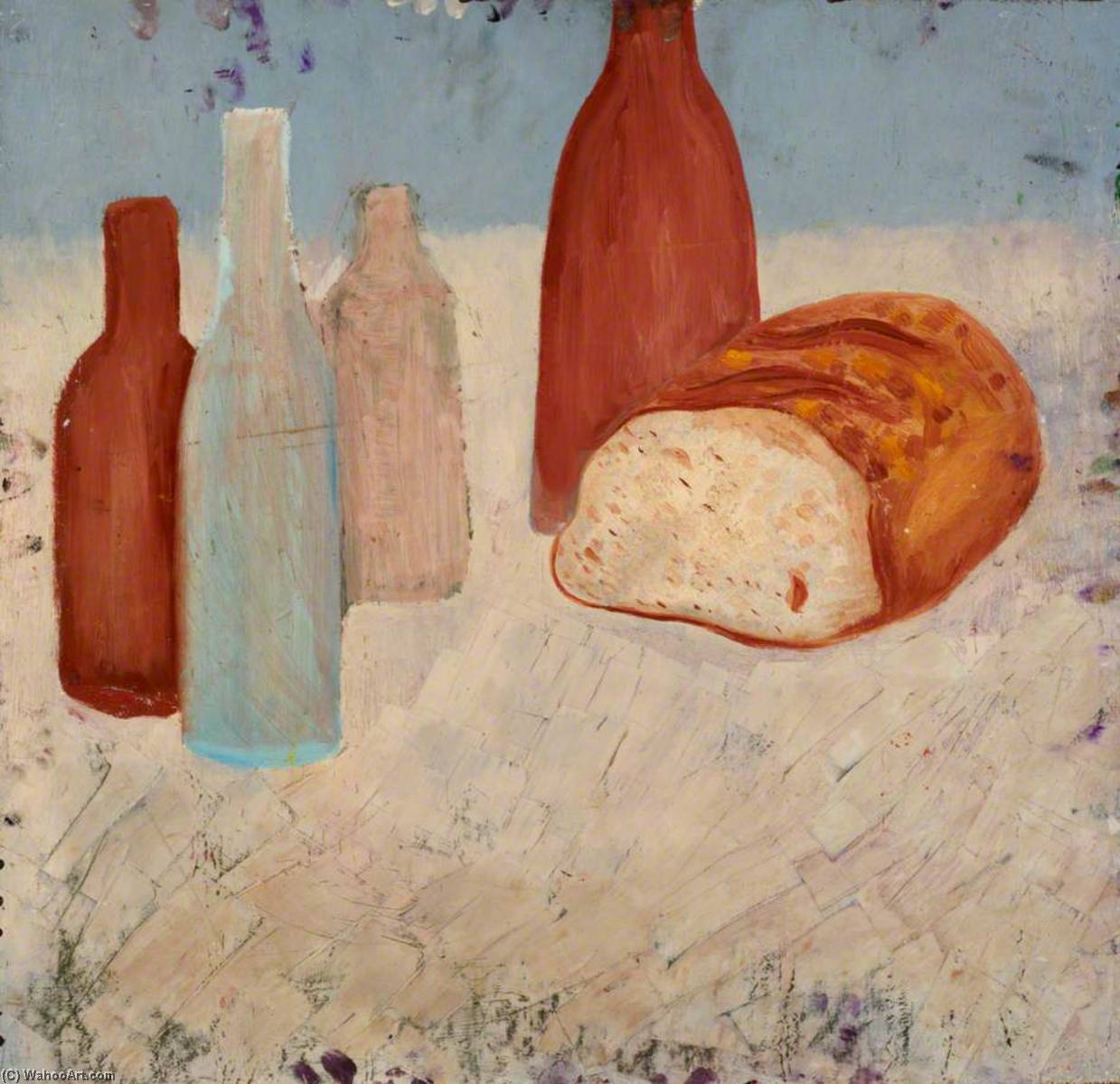 Wikioo.org - The Encyclopedia of Fine Arts - Painting, Artwork by Stanley Lench - Still Life (verso)