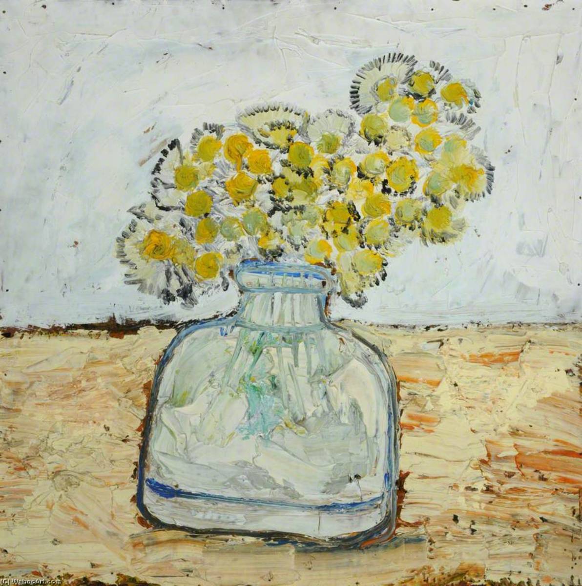 Wikioo.org - The Encyclopedia of Fine Arts - Painting, Artwork by Peter Neal - Flowers in Pot