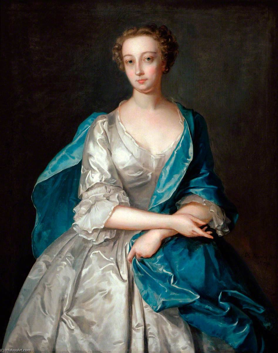 Wikioo.org - The Encyclopedia of Fine Arts - Painting, Artwork by Philippe Mercier - Lady Mary Fairfax