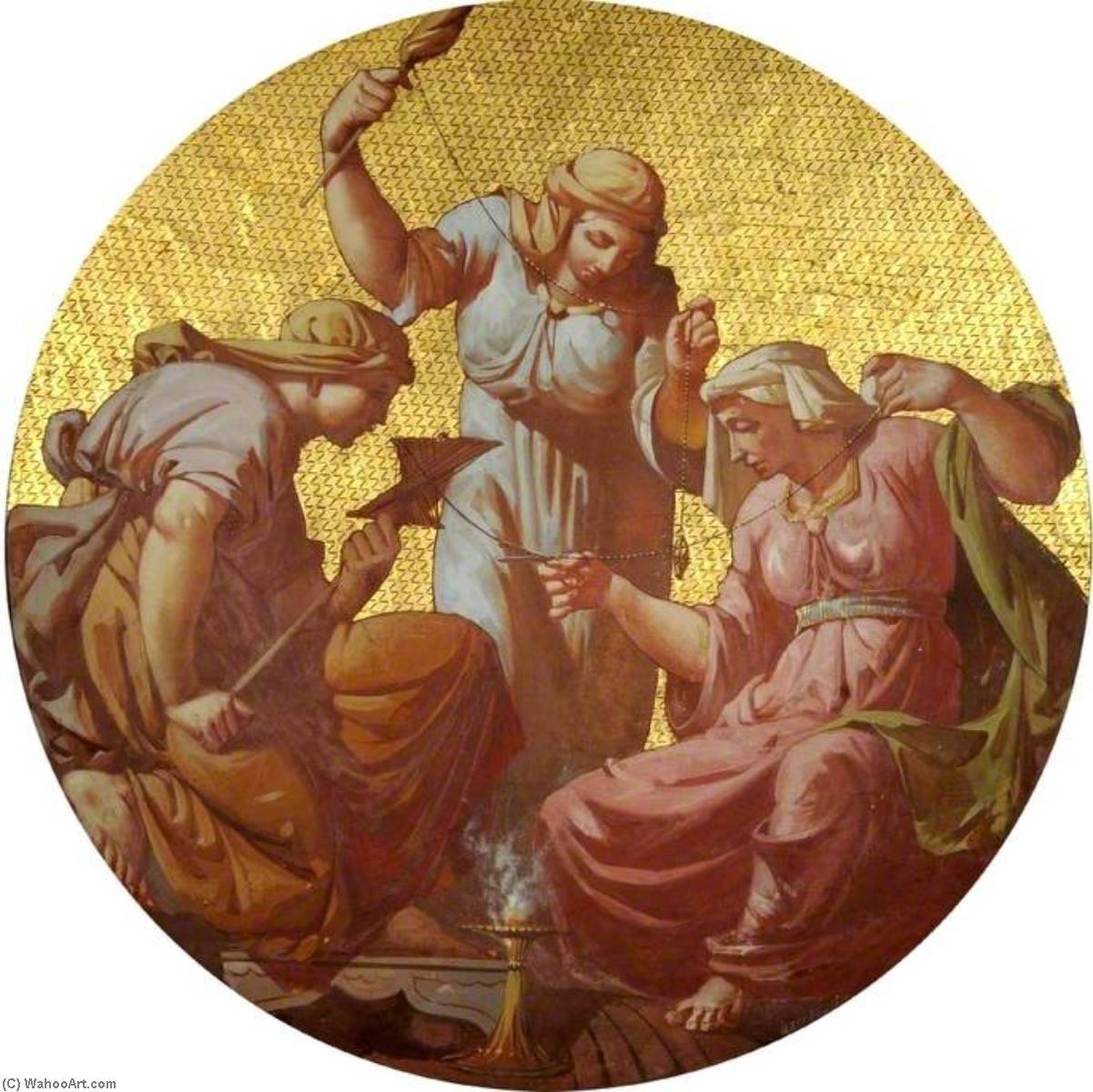 WikiOO.org - Encyclopedia of Fine Arts - Målning, konstverk Godfrey Sykes - The Three Fates
