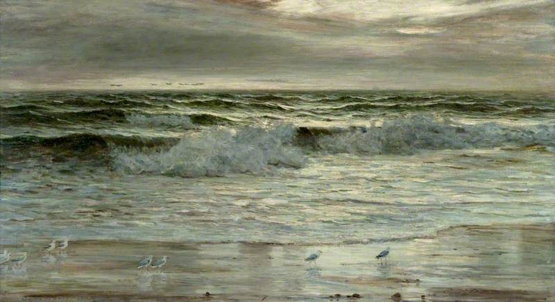 Wikioo.org - The Encyclopedia of Fine Arts - Painting, Artwork by Colin Hunter - Sea Piece, Dawn