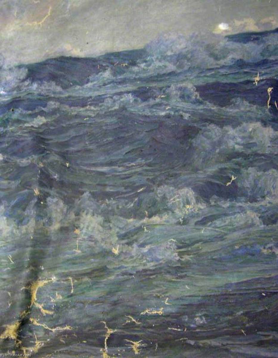 Wikioo.org - The Encyclopedia of Fine Arts - Painting, Artwork by Colin Hunter - Niagara Rapids (detail)