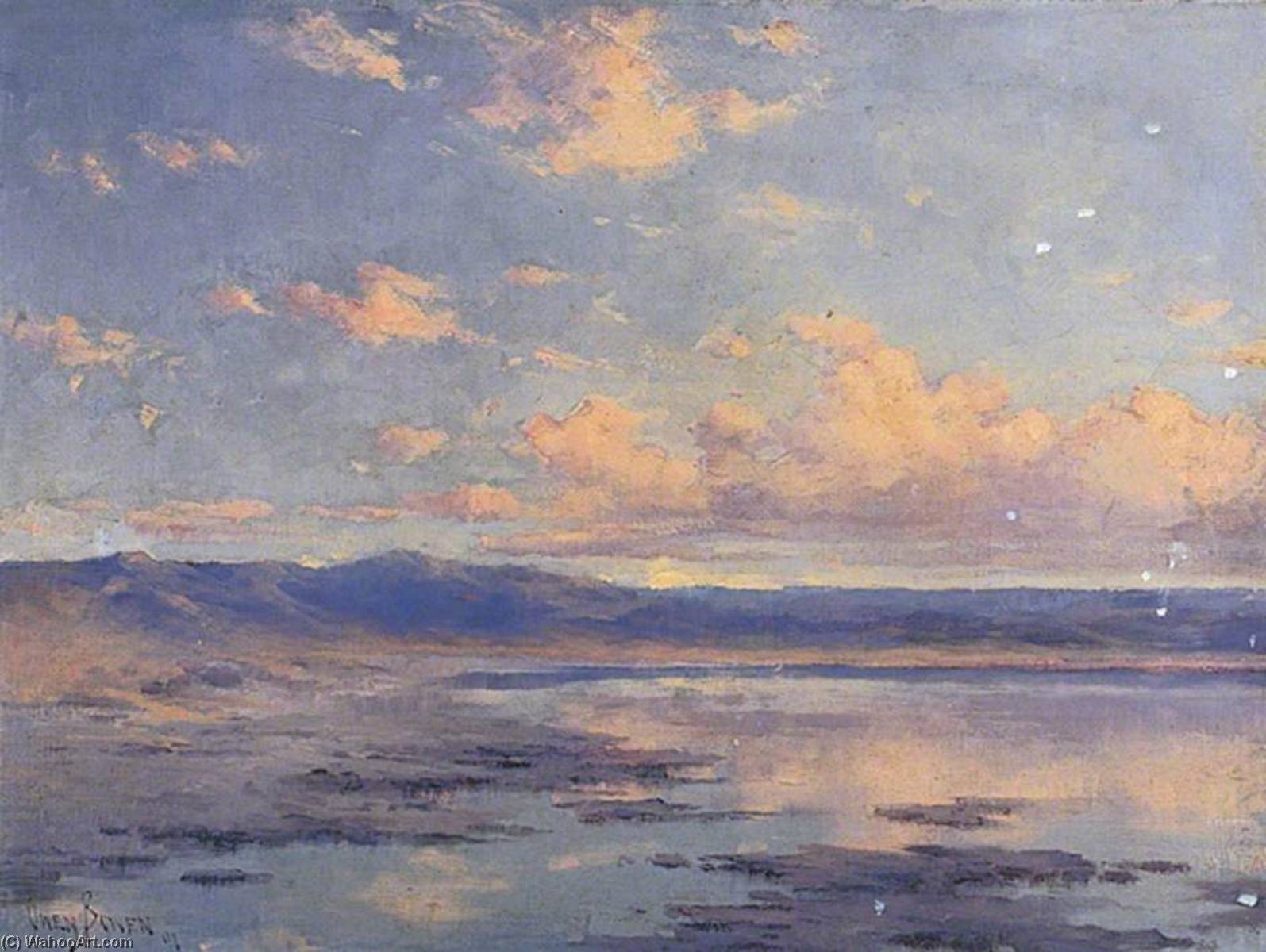 Wikioo.org - The Encyclopedia of Fine Arts - Painting, Artwork by Owen Bowen - Evening, South Coast, Isle of Man