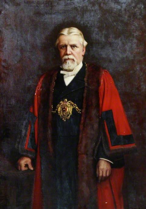 Wikioo.org - The Encyclopedia of Fine Arts - Painting, Artwork by Ernest Moore - Alderman William Johnson Clegg (1827–1895), JP, Mayor of Sheffield (1887–1888)