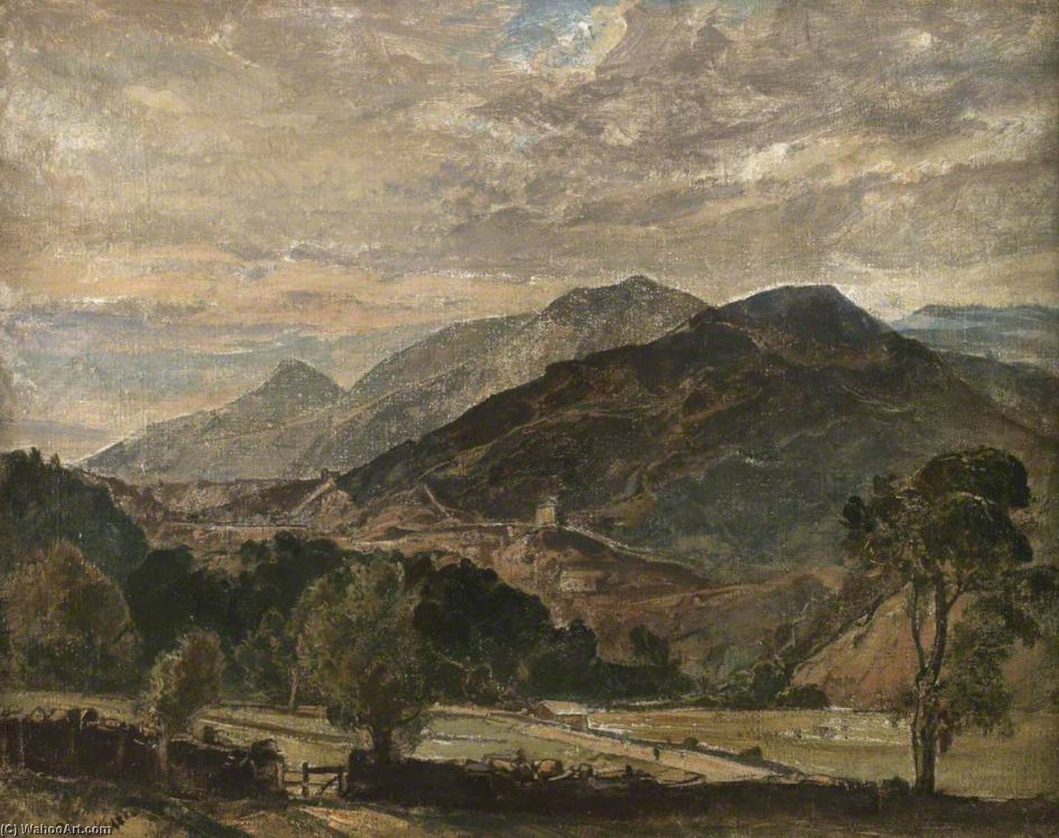 Wikioo.org - The Encyclopedia of Fine Arts - Painting, Artwork by Oliver Hall - Penrhyn Quarries