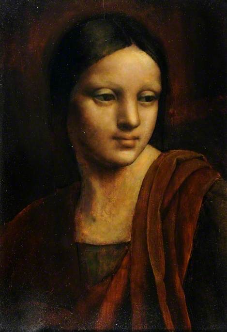 Wikioo.org - The Encyclopedia of Fine Arts - Painting, Artwork by John Downton - Portrait of a Young Woman