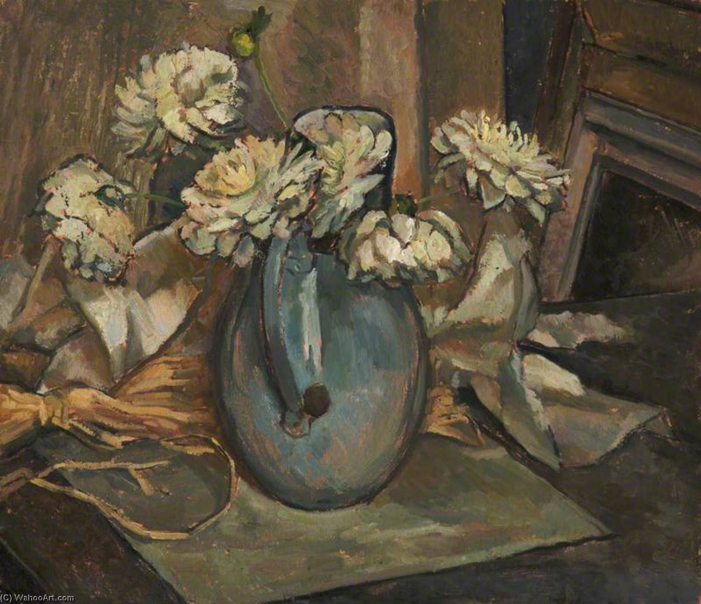 Wikioo.org - The Encyclopedia of Fine Arts - Painting, Artwork by Joan Hargreaves - Flowers in a Vase