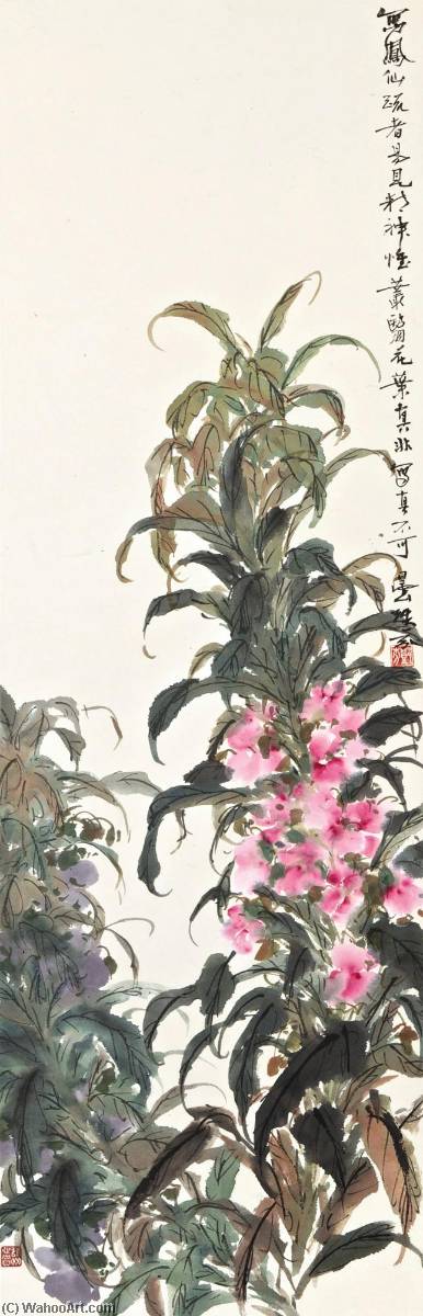 WikiOO.org – 美術百科全書 - 繪畫，作品 Deng Fen - 花园 香脂