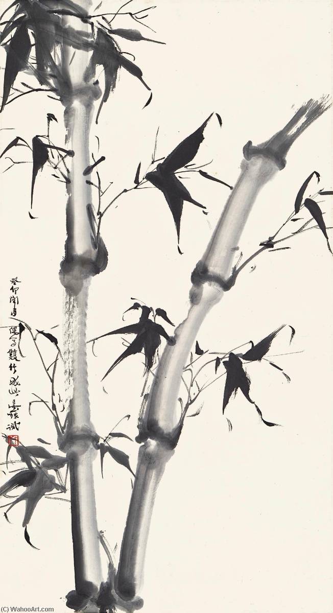 Wikioo.org - The Encyclopedia of Fine Arts - Painting, Artwork by Deng Fen - Bamboo