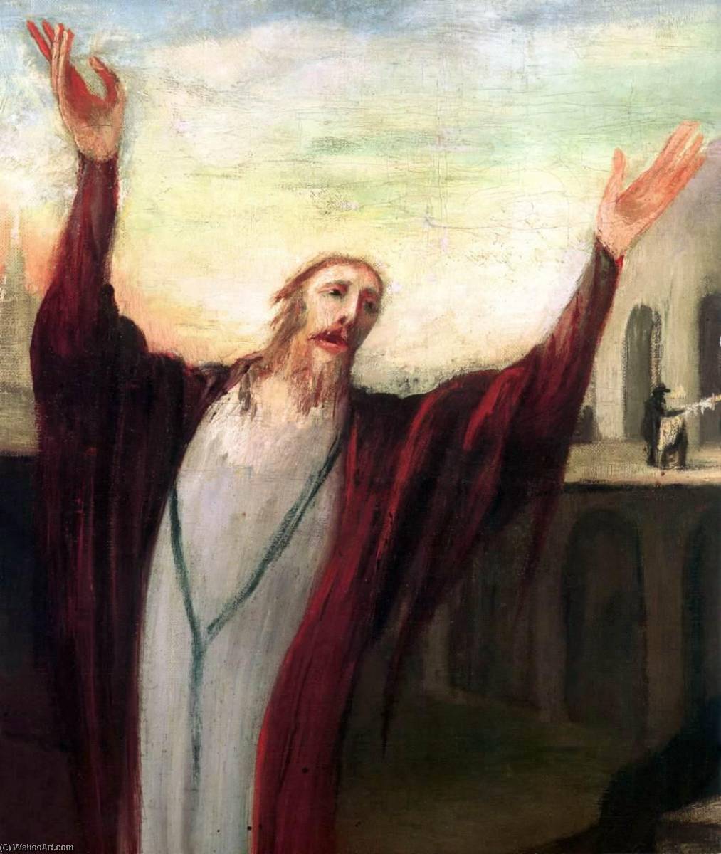 WikiOO.org - Encyclopedia of Fine Arts - Maľba, Artwork Tivadar Kosztka Csontváry - Praying Saviour (detail)