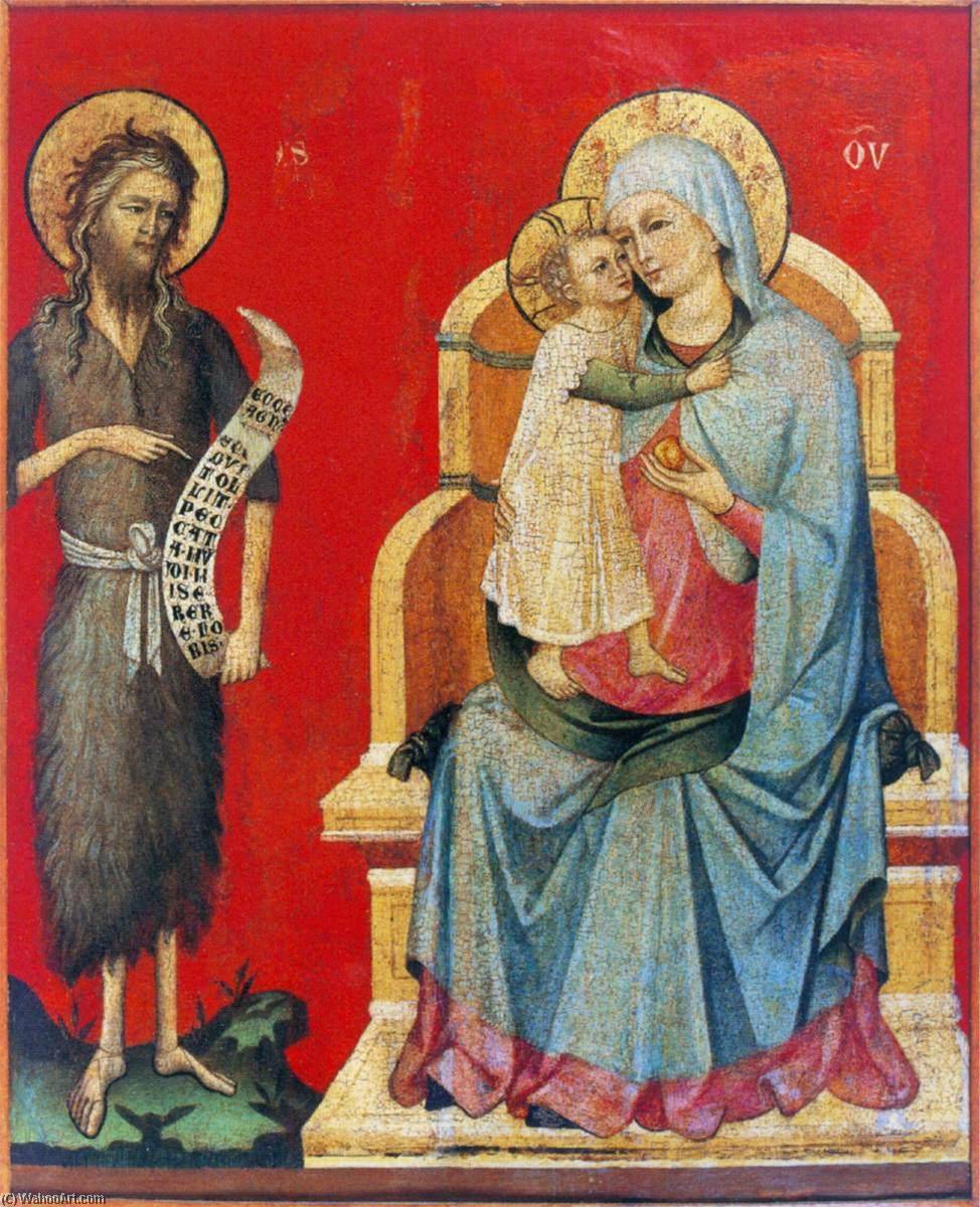 WikiOO.org - Encyclopedia of Fine Arts - Lukisan, Artwork Meneghello Di Giovanni De' Canali - The Virgin and Child with St John the Baptist