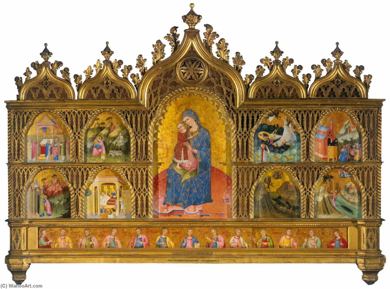 Wikioo.org - The Encyclopedia of Fine Arts - Painting, Artwork by Meneghello Di Giovanni De' Canali - Altarpiece of the Virgin Mary