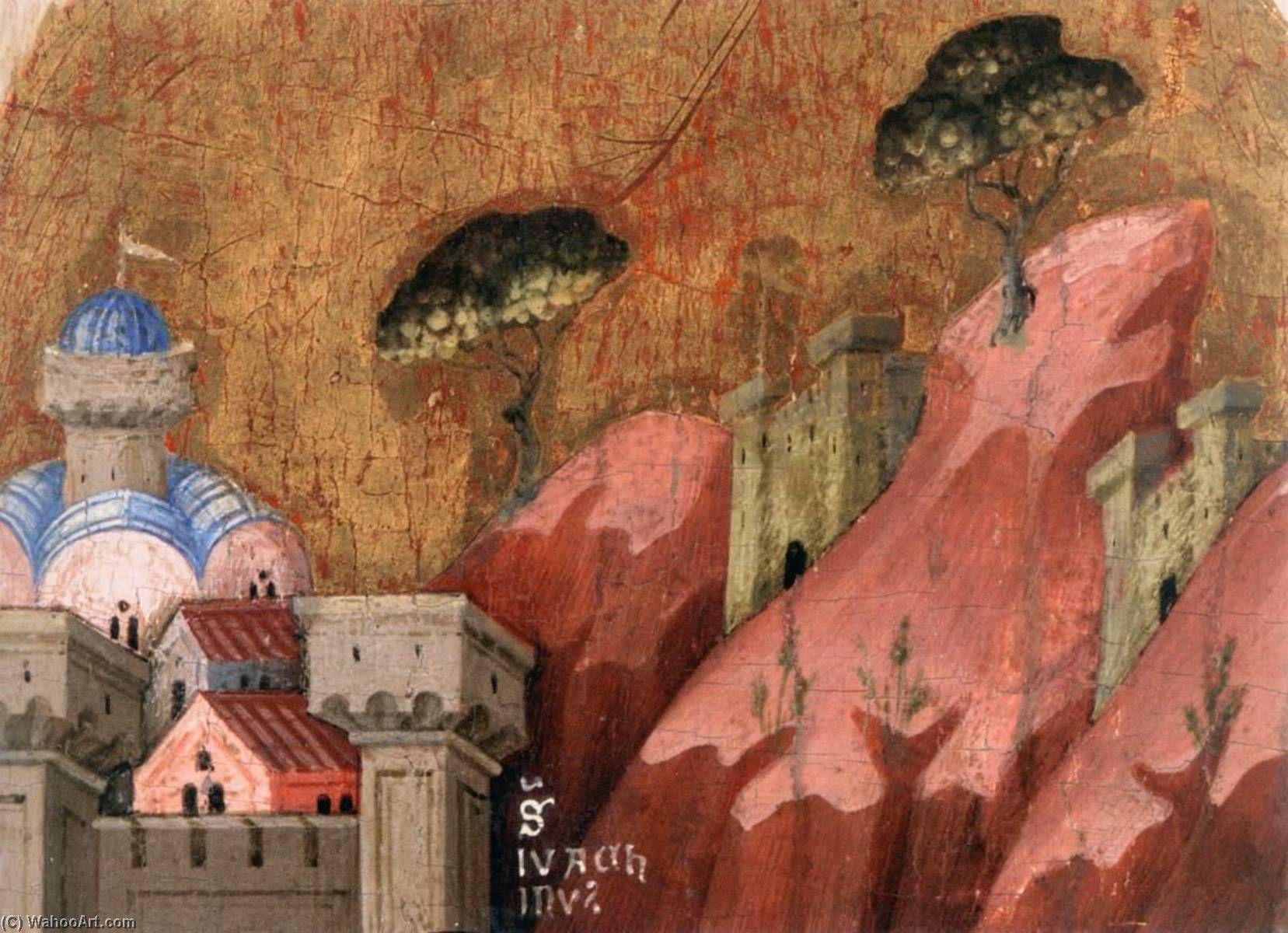 WikiOO.org - Encyclopedia of Fine Arts - Maleri, Artwork Meneghello Di Giovanni De' Canali - Altarpiece of the Virgin Mary (far left hand panel, detail))