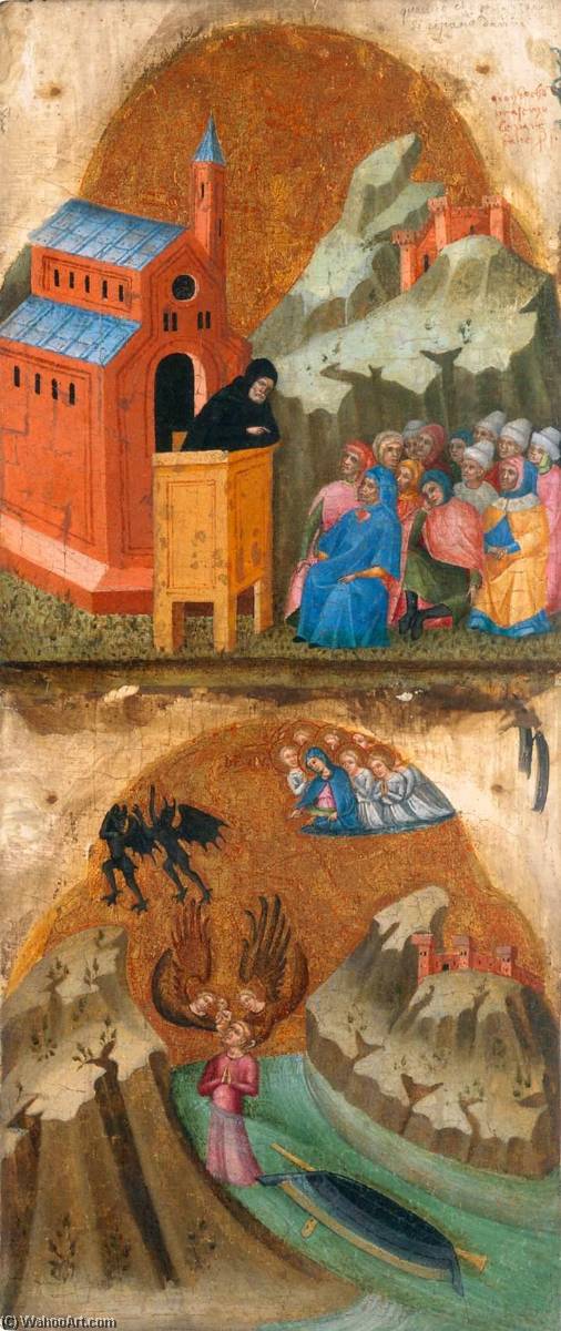 WikiOO.org - אנציקלופדיה לאמנויות יפות - ציור, יצירות אמנות Meneghello Di Giovanni De' Canali - Altarpiece of the Virgin Mary (far right hand panel)
