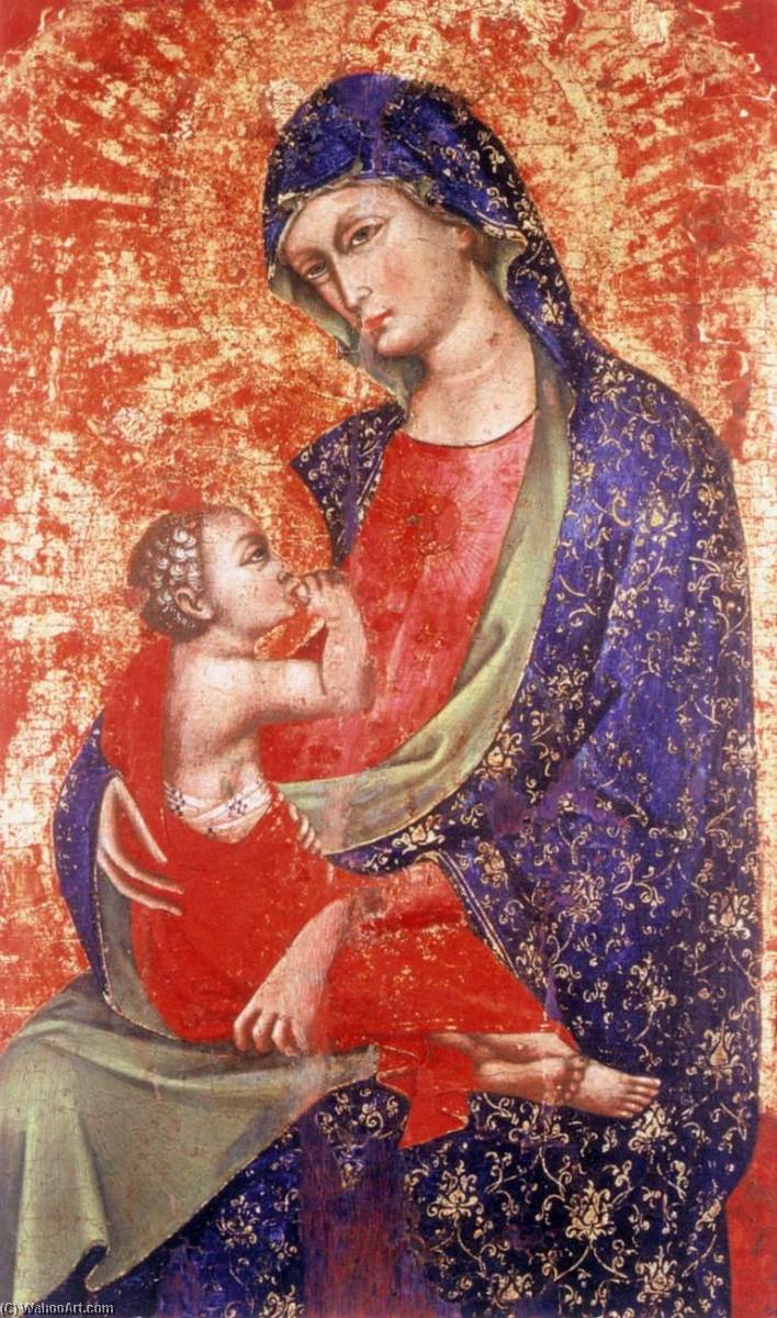 WikiOO.org – 美術百科全書 - 繪畫，作品 Meneghello Di Giovanni De' Canali - 圣母子