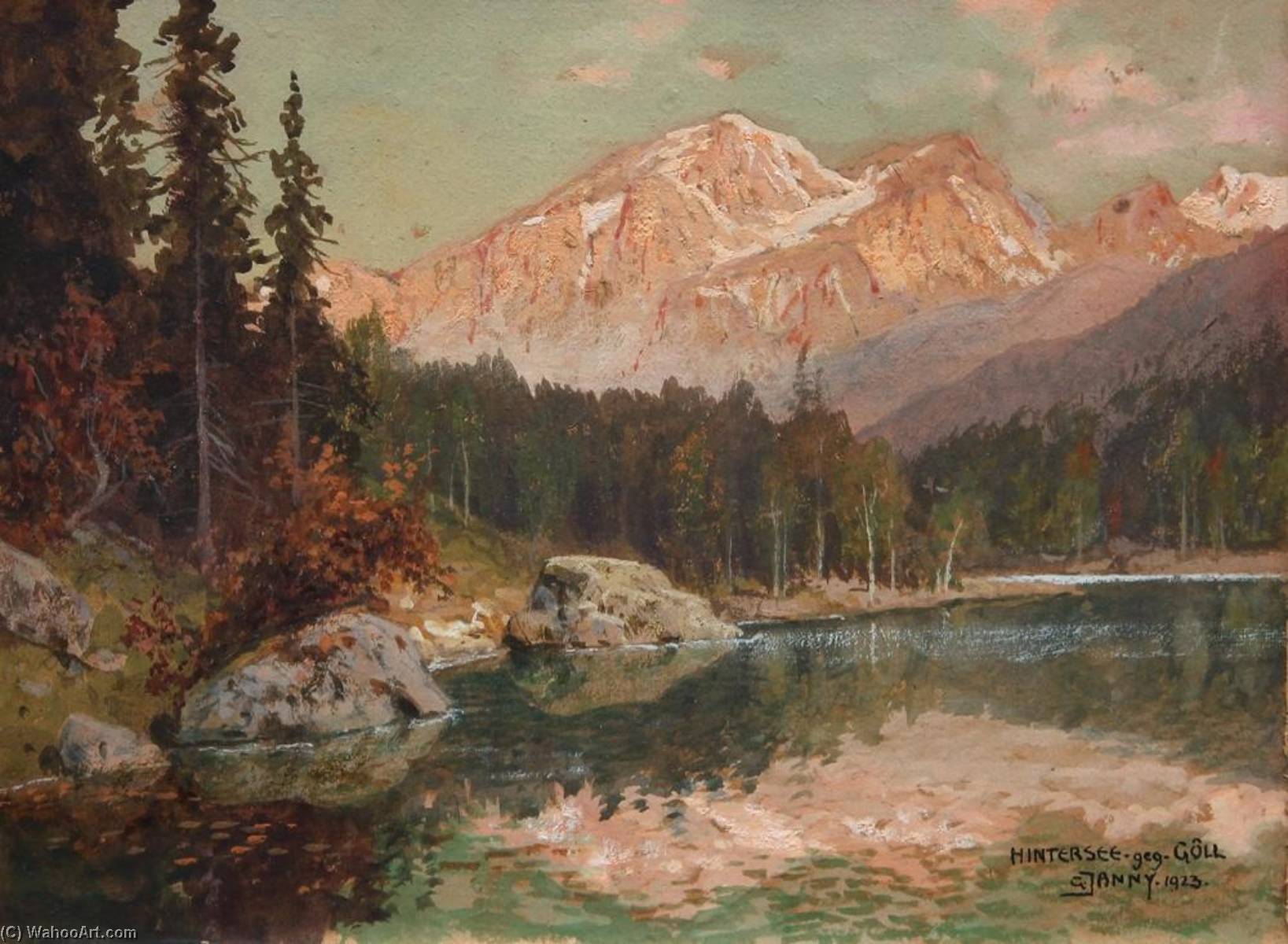 Wikioo.org - The Encyclopedia of Fine Arts - Painting, Artwork by Georg Janny - Hintersee