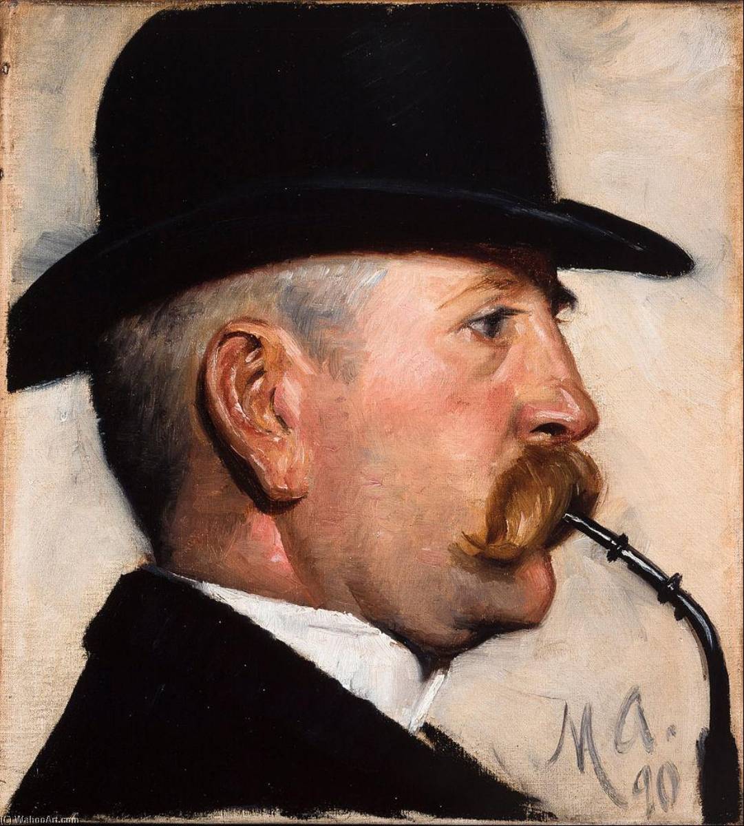WikiOO.org – 美術百科全書 - 繪畫，作品 Michael Peter Ancher - 迈克尔· Therkildsen